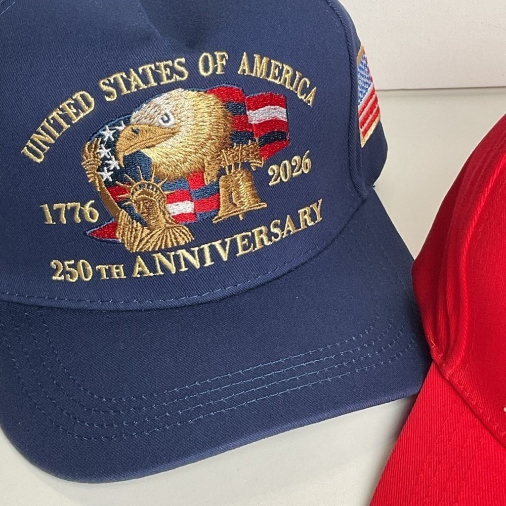 USA 250th Anniversary 1776 2026 United States  Baseball Cap Hat Embroidery  BLUE - Picture 5 of 5
